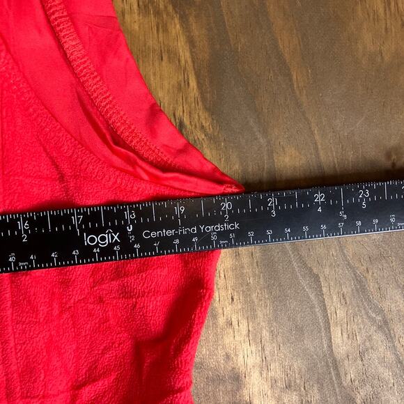 Columbia Womens Vest Jacket Red Fleece Zipped Pockets Full Zip Stretch XL - Picture 8 of 12